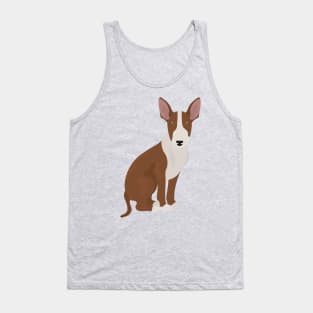 Bull Terrier Dog Sitting Tank Top